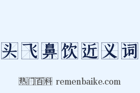 头飞鼻饮近义词是什么意思的图片